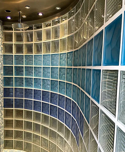Innenausbau mit Glasbausteinen